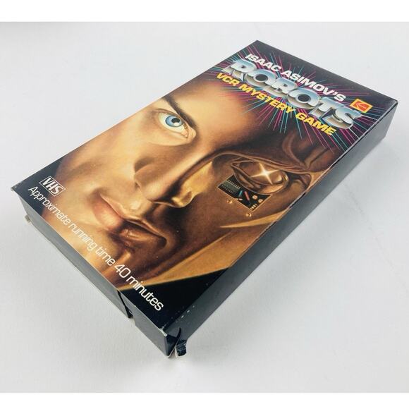 Vintage Isaac Asimov's ROBOTS VCR Mystery Suspense Game VHS 1988 Complete - Picture 8 of 15